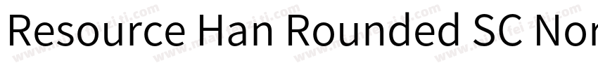 Resource Han Rounded SC Normal字体转换